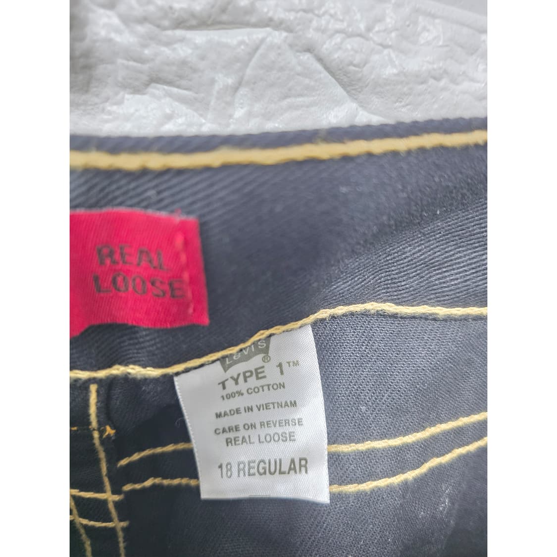 택포_ 리바이스 블랙진 흑청바지 33인치 상품이미지3