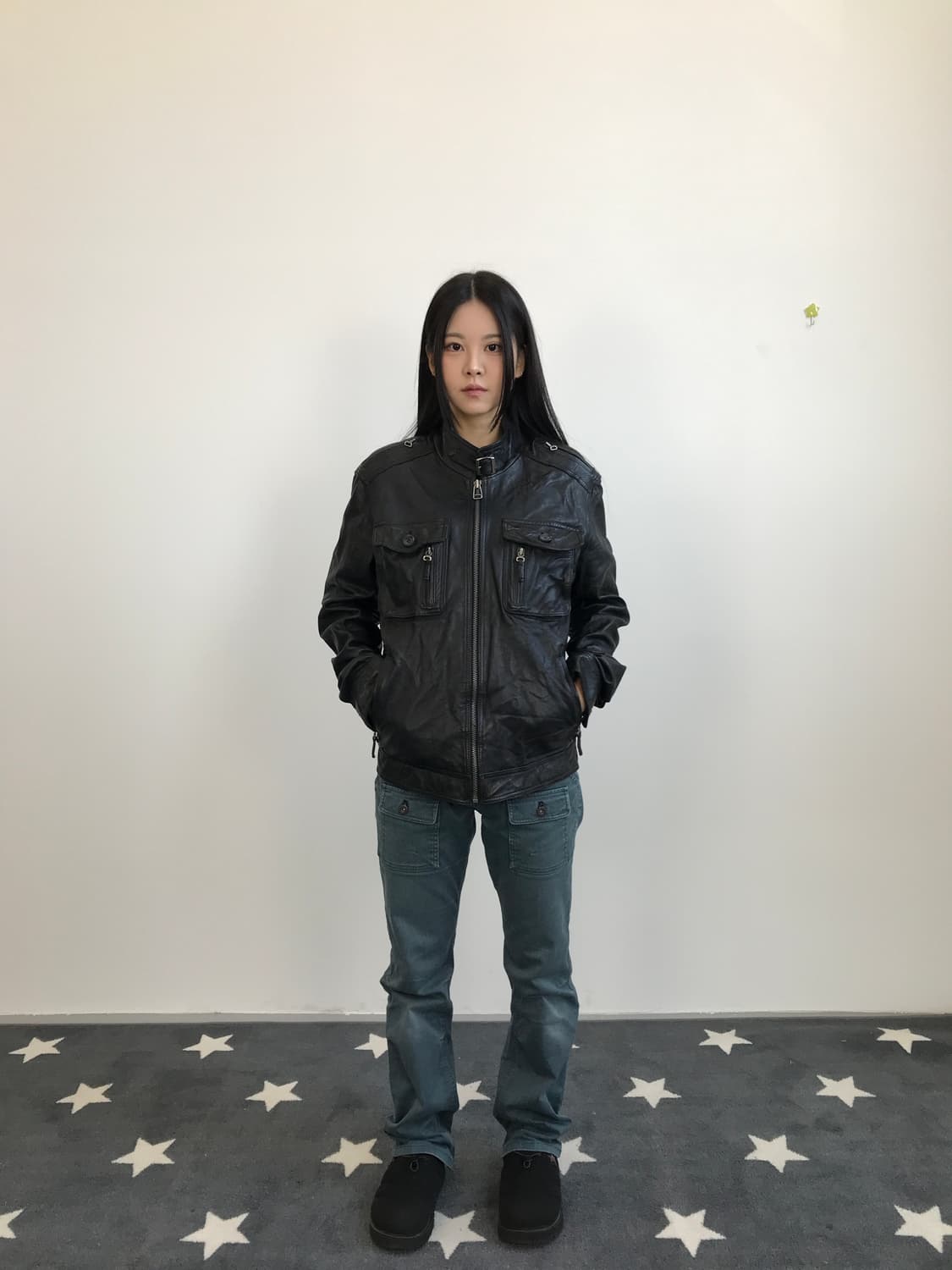 Vintage Lambskin Leather Jacket 상품이미지1