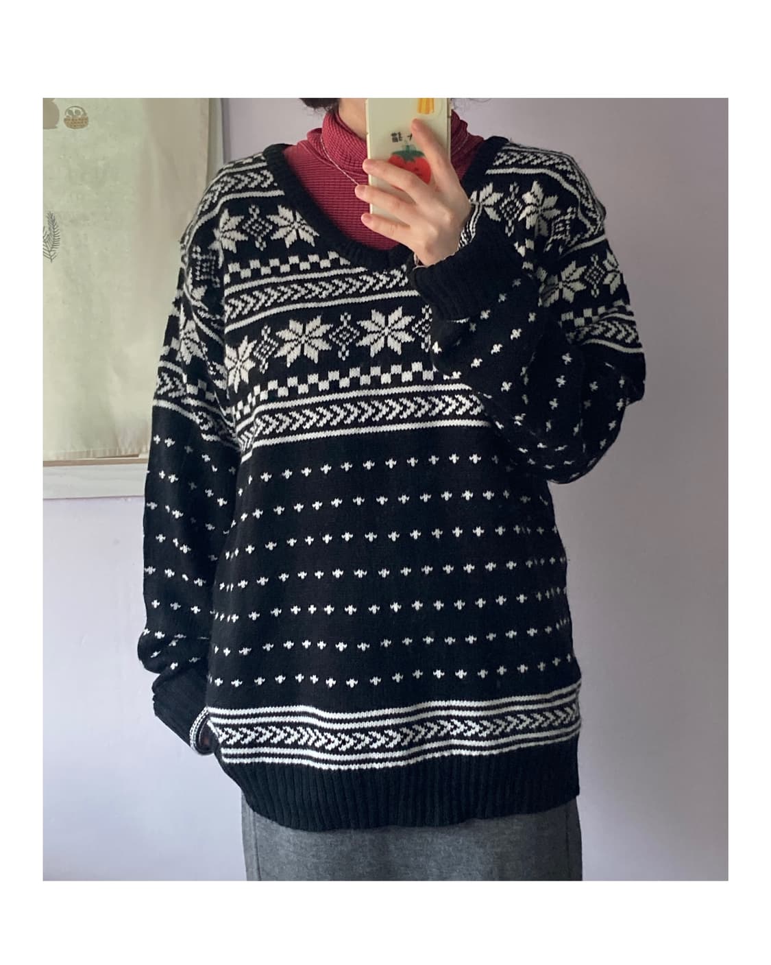 일본빈티지) 노르딕 아크릴니트 상품이미지1