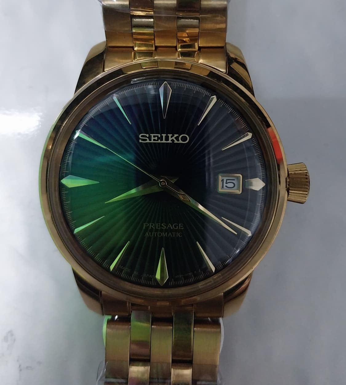 (새상품) 세이코 Presage 칵테일 검판 금장 오토매틱 상품이미지1