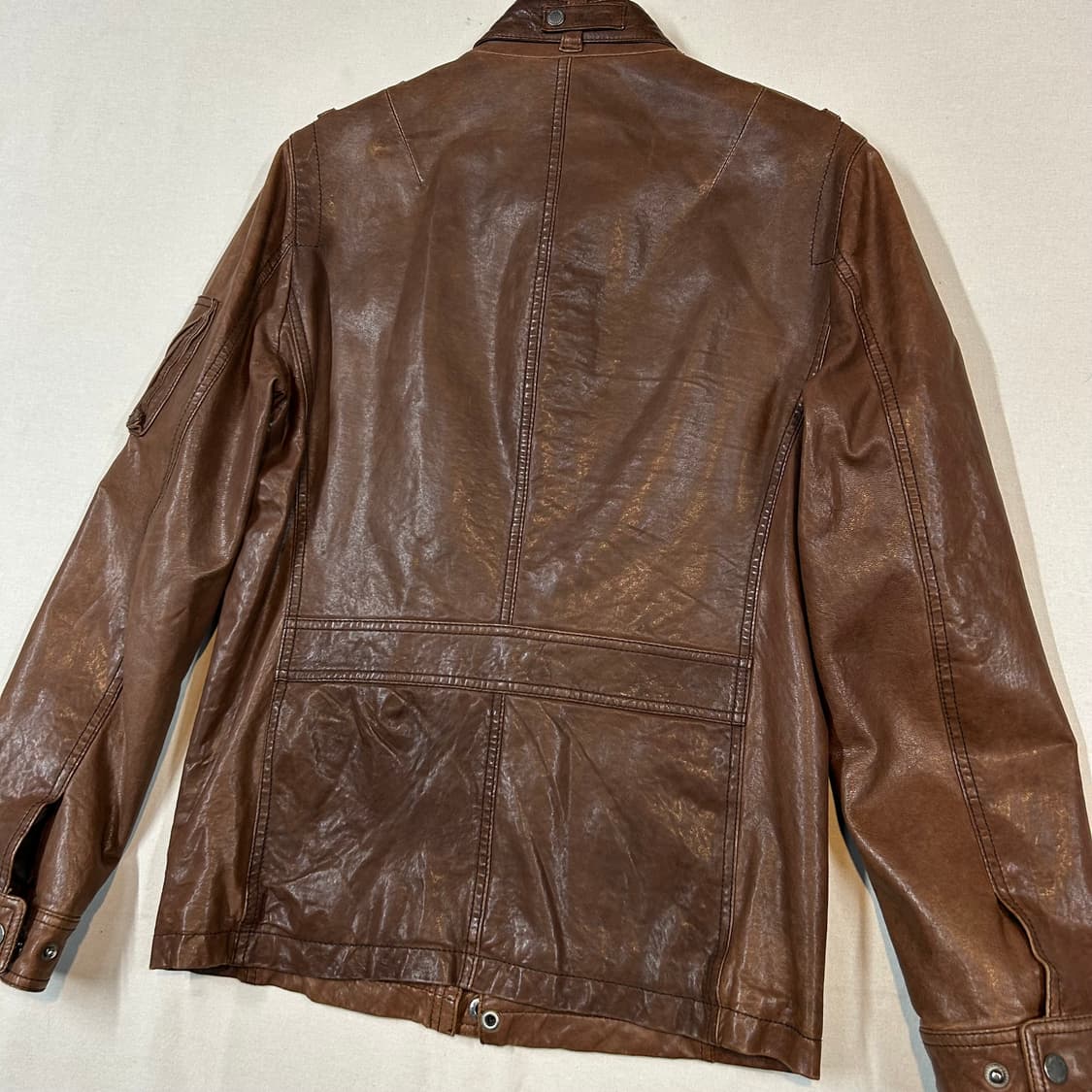 M) 크리스 크리스티 테크니컬 멀티 포켓 베지터블 양가죽 자켓 상품이미지7