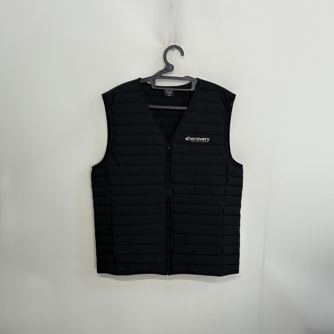 디스커버리 남성 구스다운 패딩조끼 105 블랙 상태최상 상품이미지1
