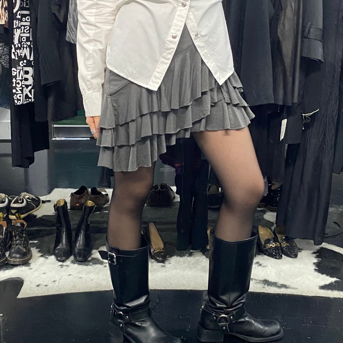 Scoler 언발 캉캉 프릴 미니스커트 상품이미지1