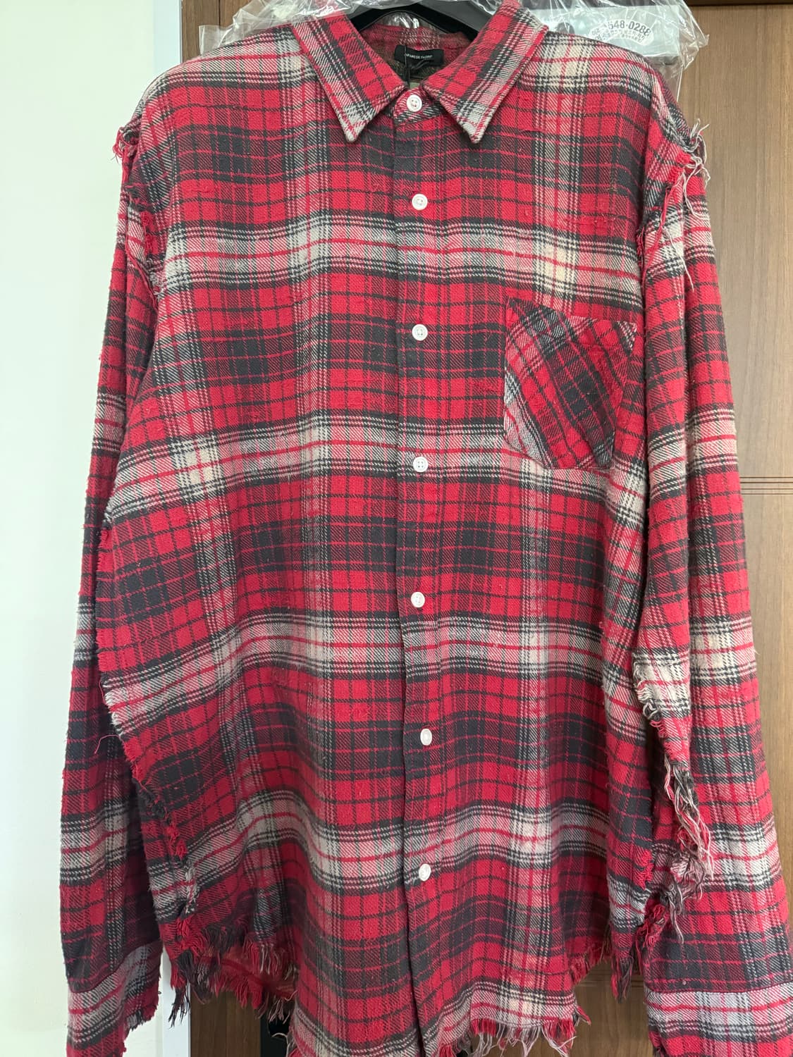 R13 SHREDDED SEAM SHIRT (L사이즈) 상품이미지1