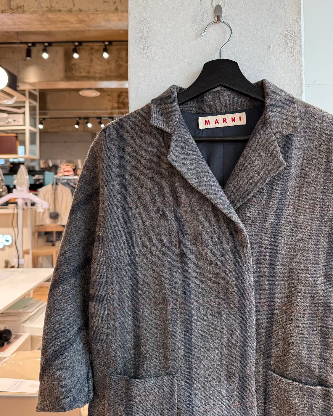 마르니 차콜 크롭 울 자켓  상품이미지4