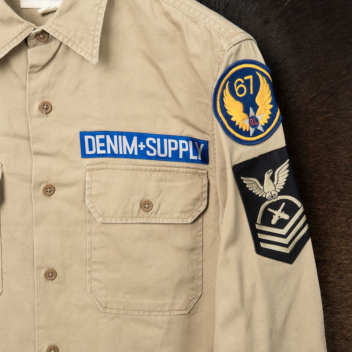 [100] 데님앤서플라이 랄프로렌 USAAF 미공군 밀리터리 셔츠  상품이미지2