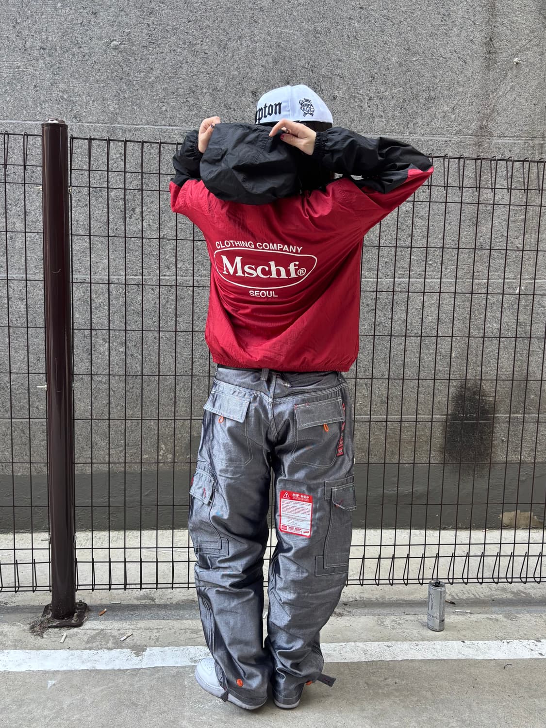 미스치프 배색 바람막이 상품이미지2