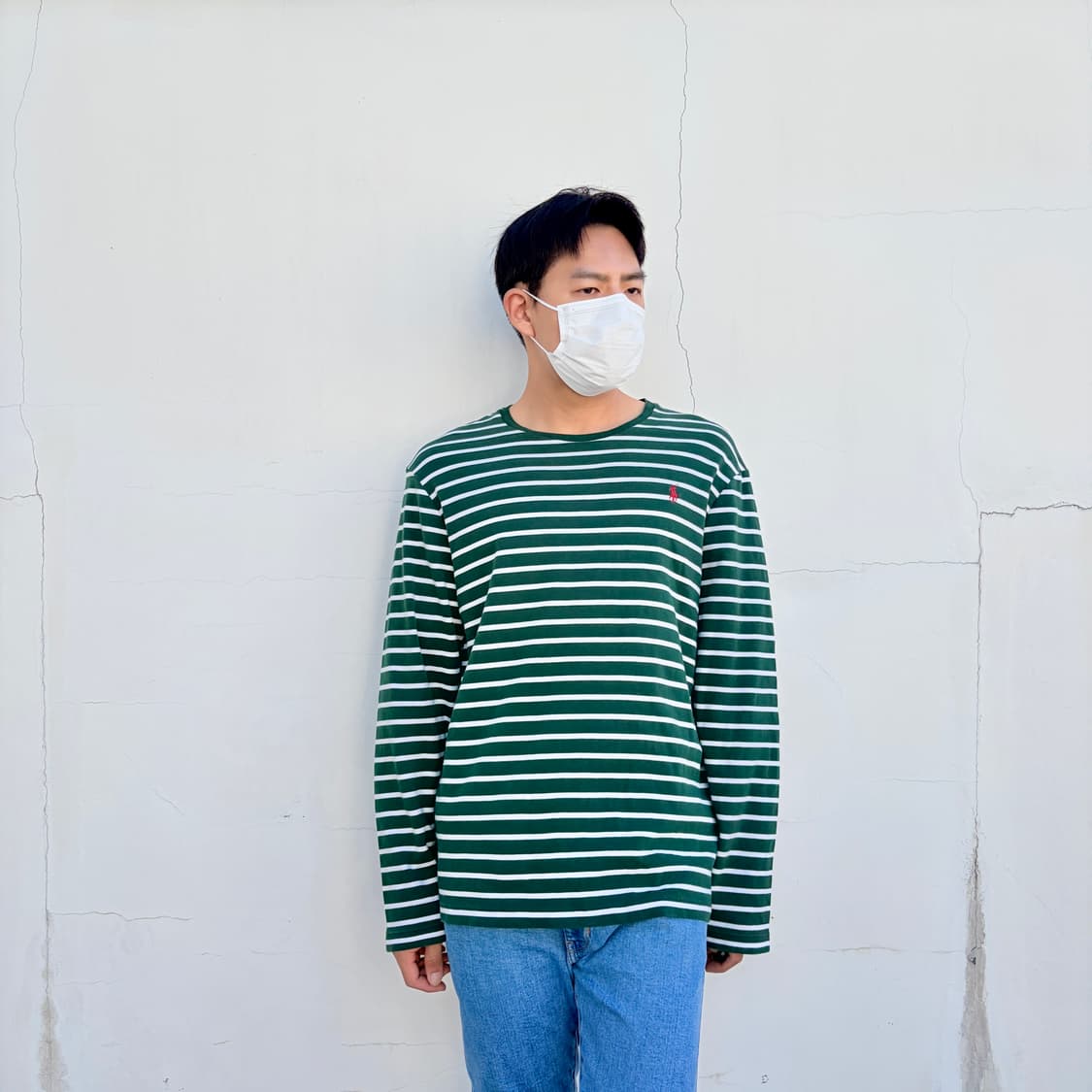XL) 폴로 랄프로렌 QR택 스트라이프 롱슬리브 티셔츠 상품이미지3
