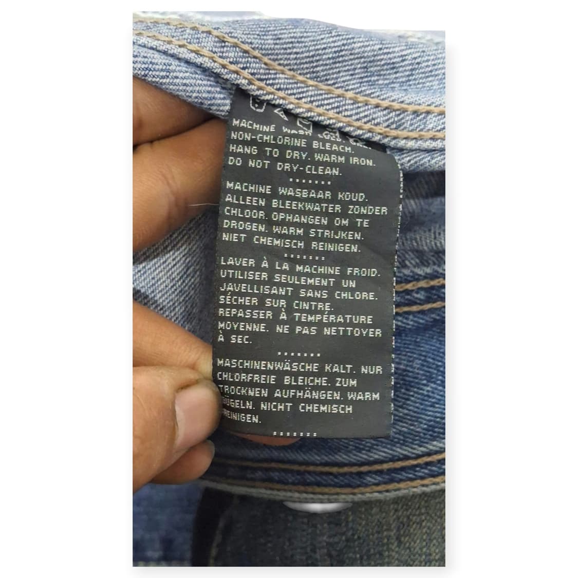 L)할리데이비슨 모터사이클 데님 조끼 청조끼 빅로고 자수패치 상품이미지5