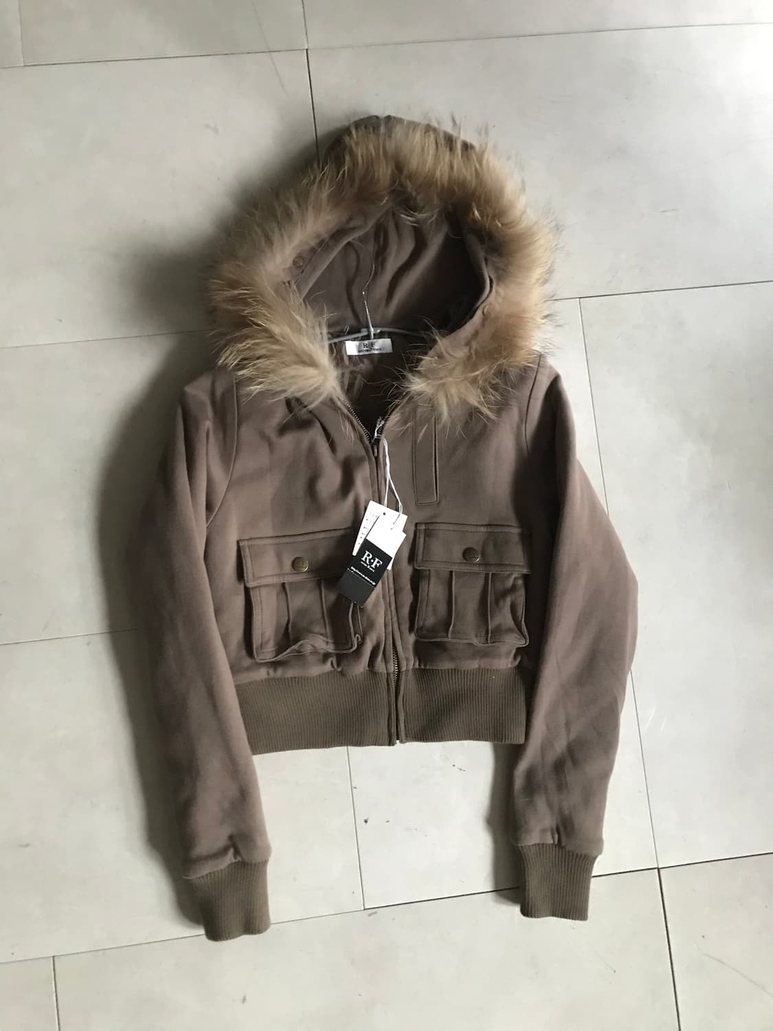 빈티지 브라운 울프죠 후드집업 상품이미지9