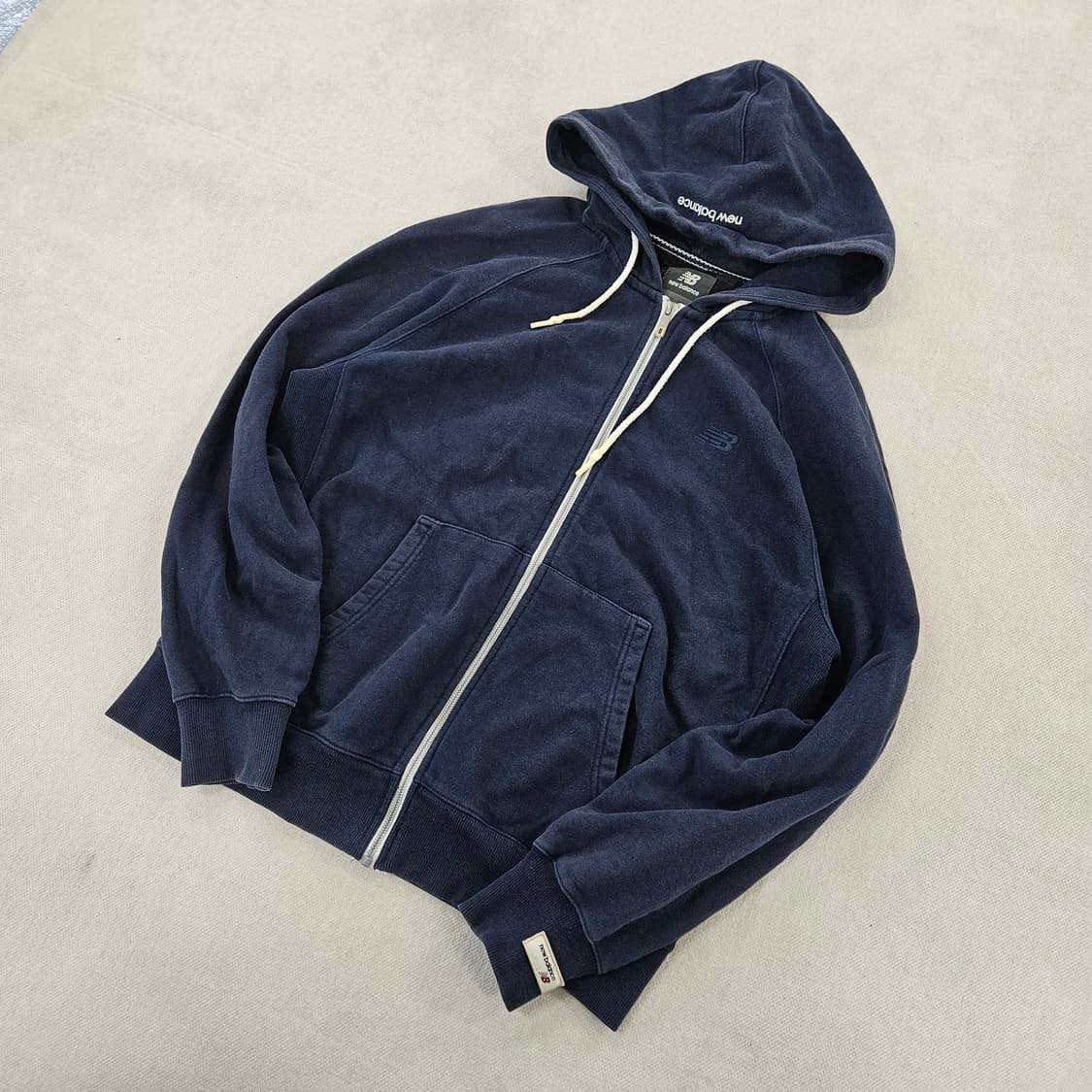 [95(M)] 뉴발란스 네이비 후드 집업 자켓 0114YH1 상품이미지1
