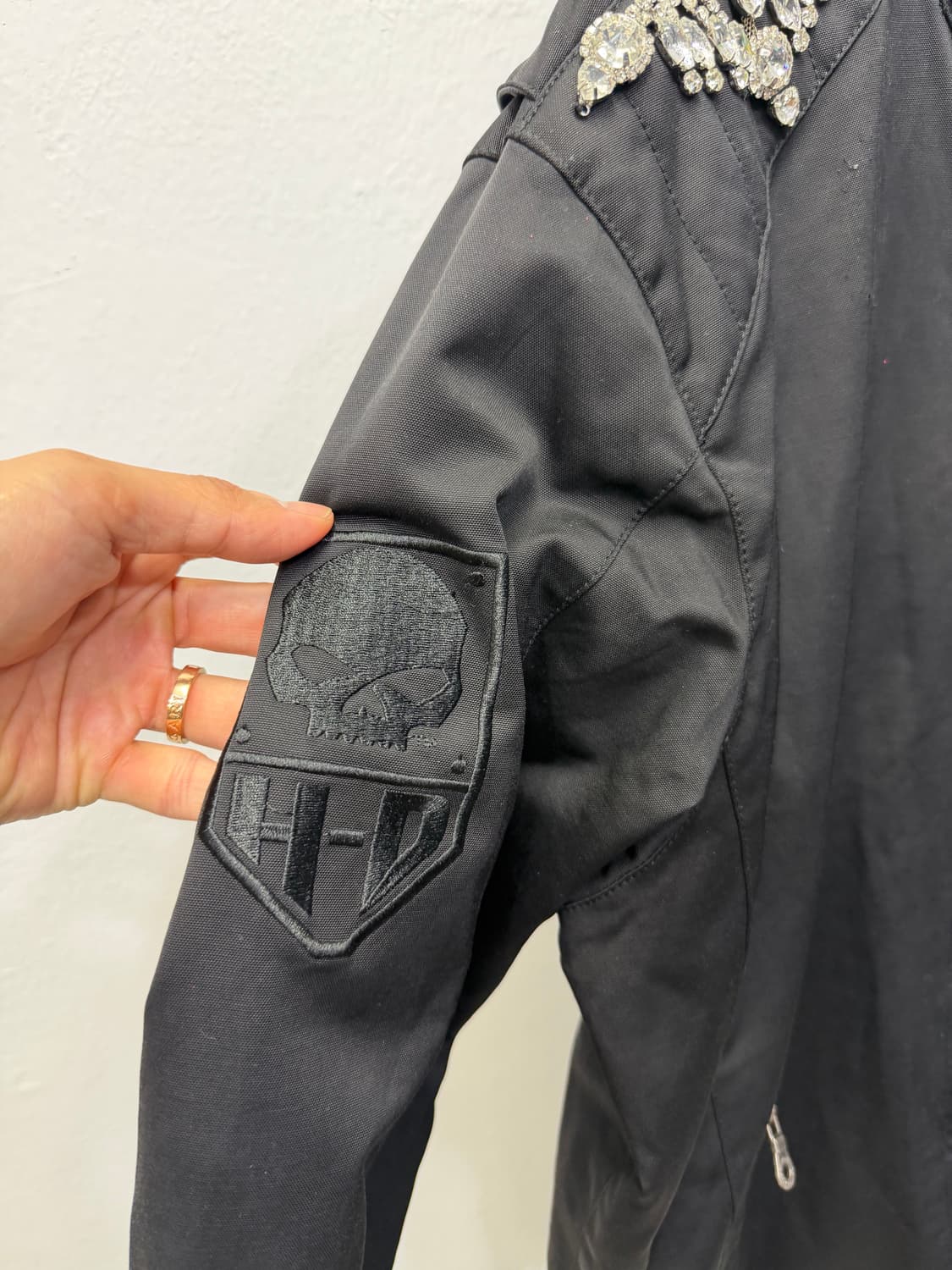 정품) 할리데이비슨 남성 블랙 라이더 자켓 XL 상품이미지3