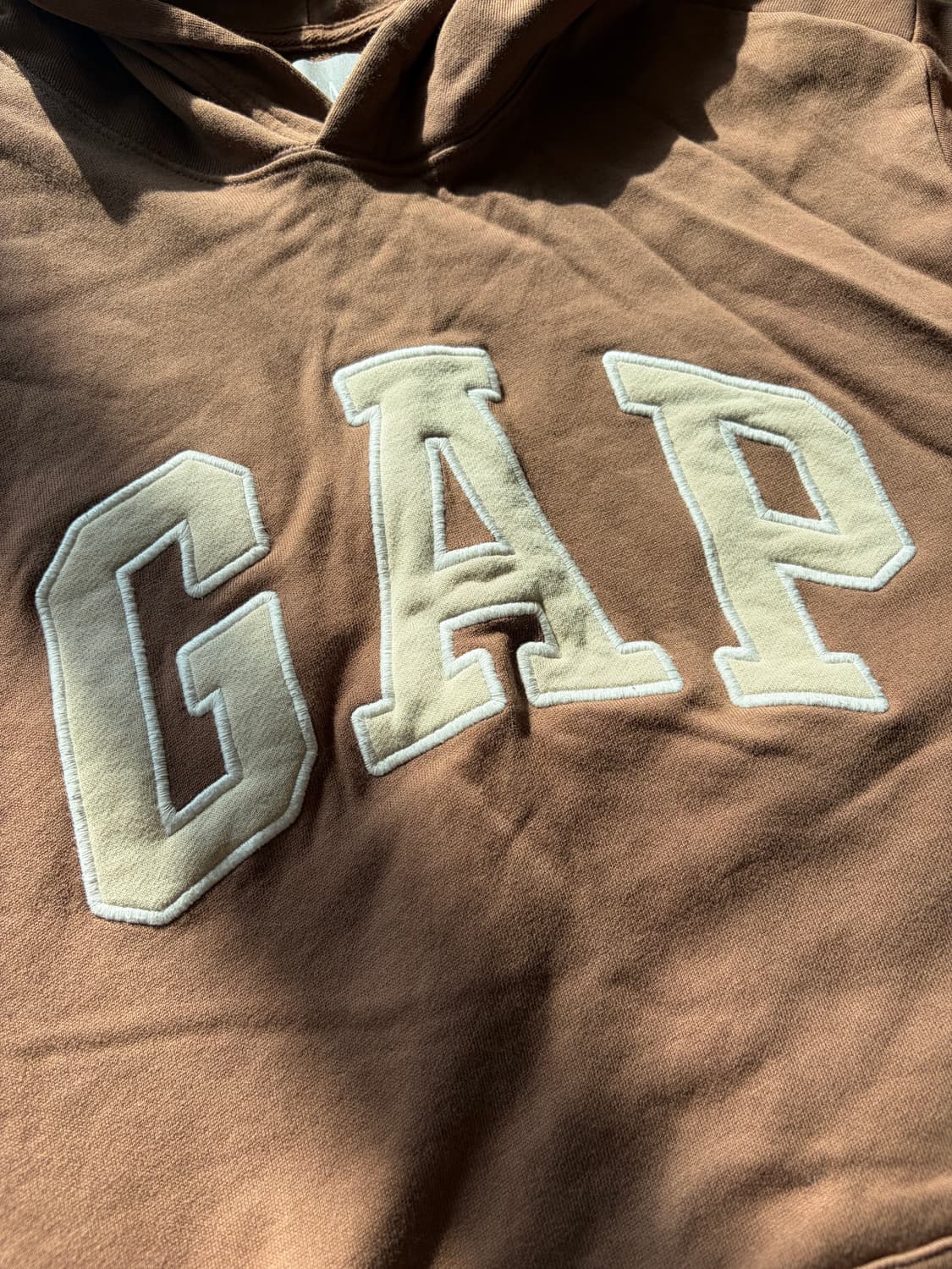 갭 gap 브라운 후드티 상품이미지3