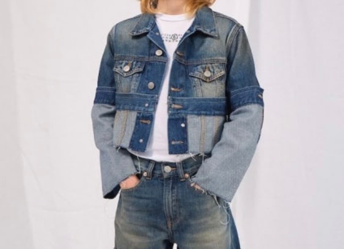 mm6 마르지엘라 크롭데님자켓 상품이미지1