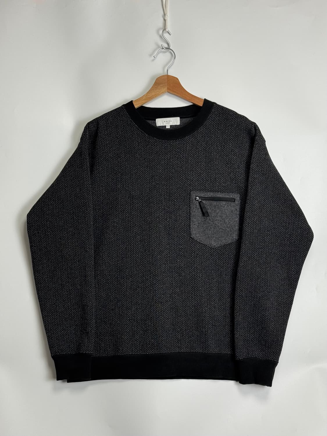 빔즈 플리스 헤링본 스웻셔츠 L 상품이미지1
