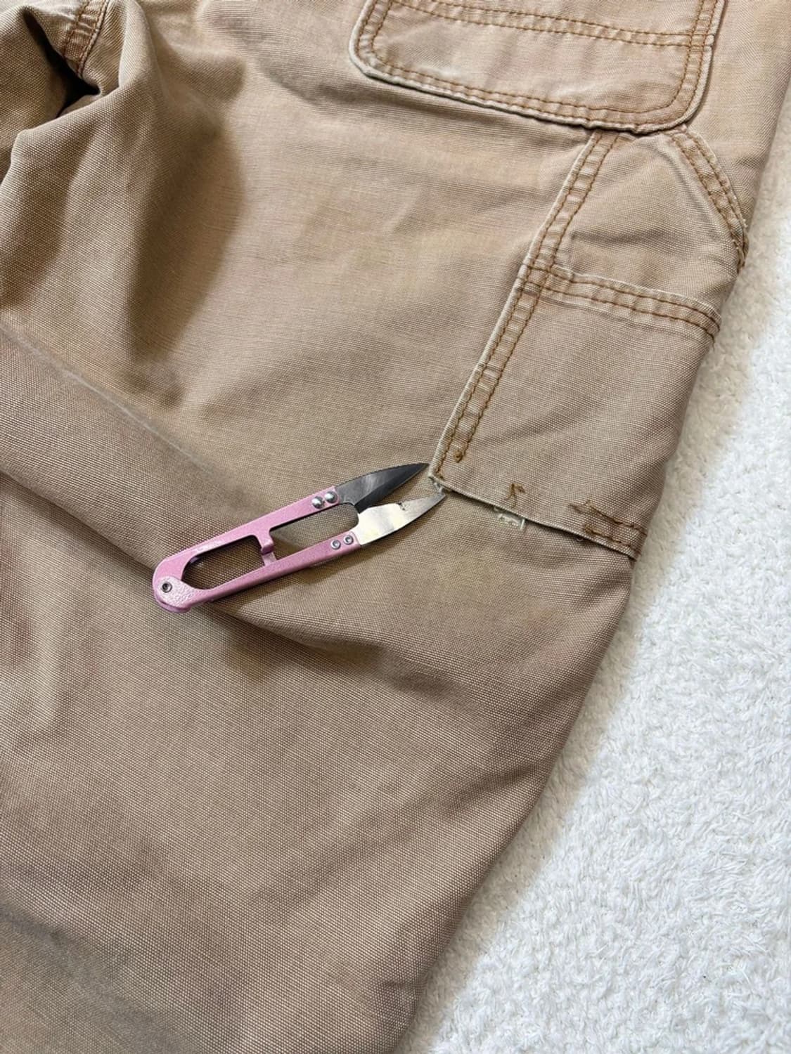 칼하트 00's 워시드 더블니 카고 팬츠 PN6273 상품이미지7