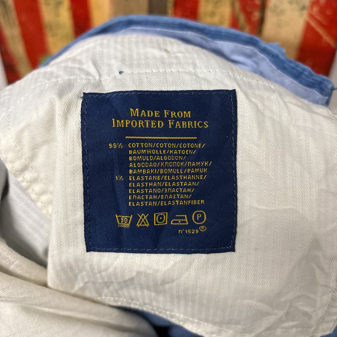 폴로 랄프로렌 신형라벨 스카이블루 파인웨일 코듀로이 팬츠 N88 상품이미지10