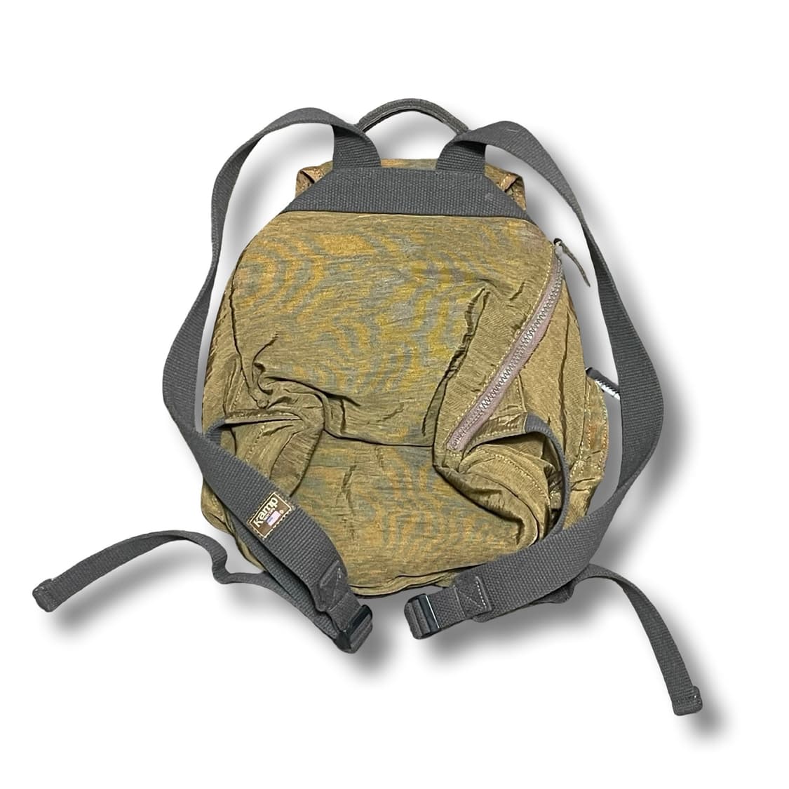 Kamp 켐프 빈티지 복조리 백팩 브라운카키색 상품이미지4