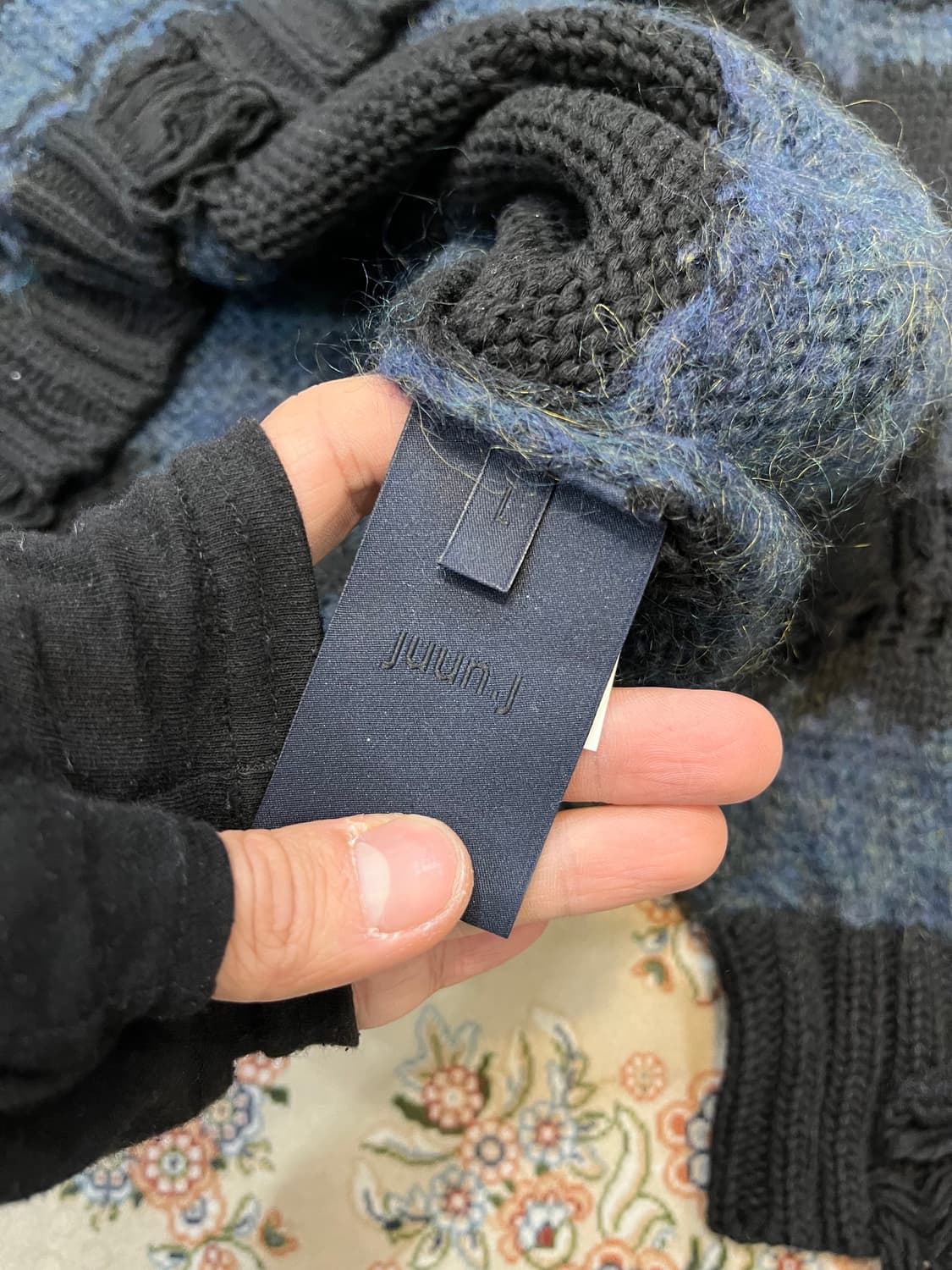 준지 모헤어 디스트레스드 니트 상품이미지5