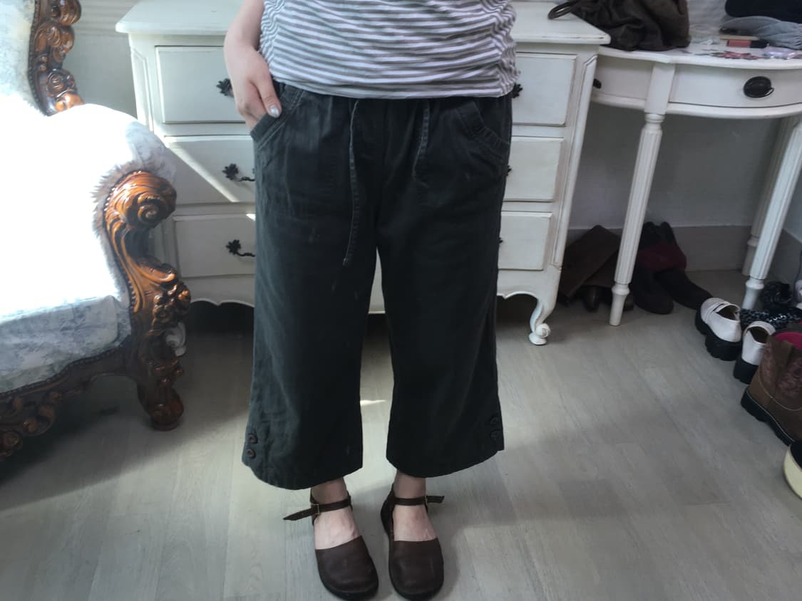 빈티지 하구미 모리 차콜 포켓 팬츠 상품이미지7