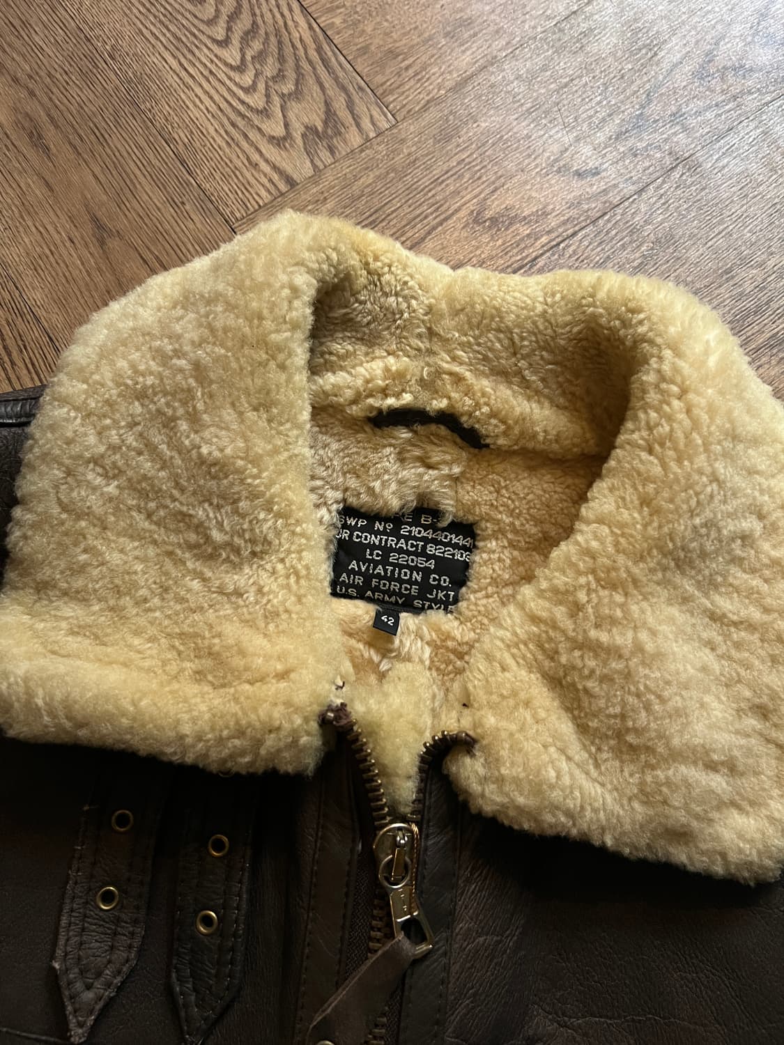 [L]USA 빈티지 TYPE B-3 리얼레더 무스탕 자켓 상품이미지2