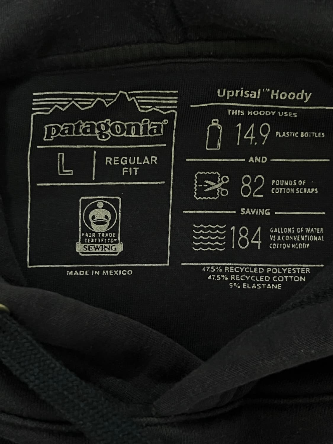 파타고니아 기모 업라이절 후디 L 네이비 상품이미지7