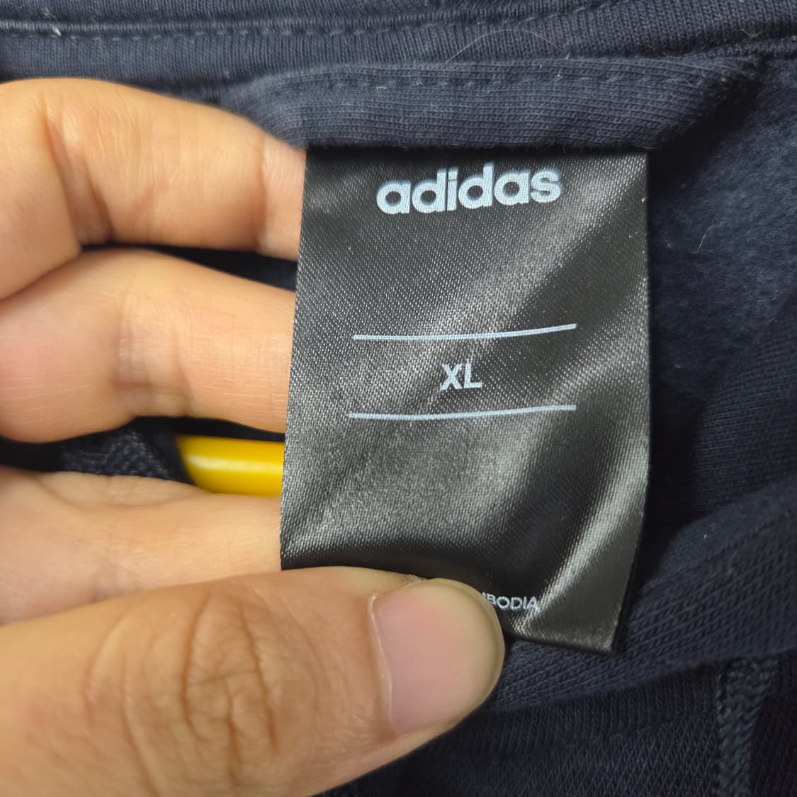 XL(120)/ 아디다스 / 네이비 기모 후드 집업 상품이미지4