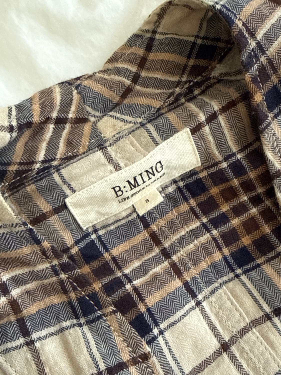 b:ming 체크 랩 셔츠  상품이미지2