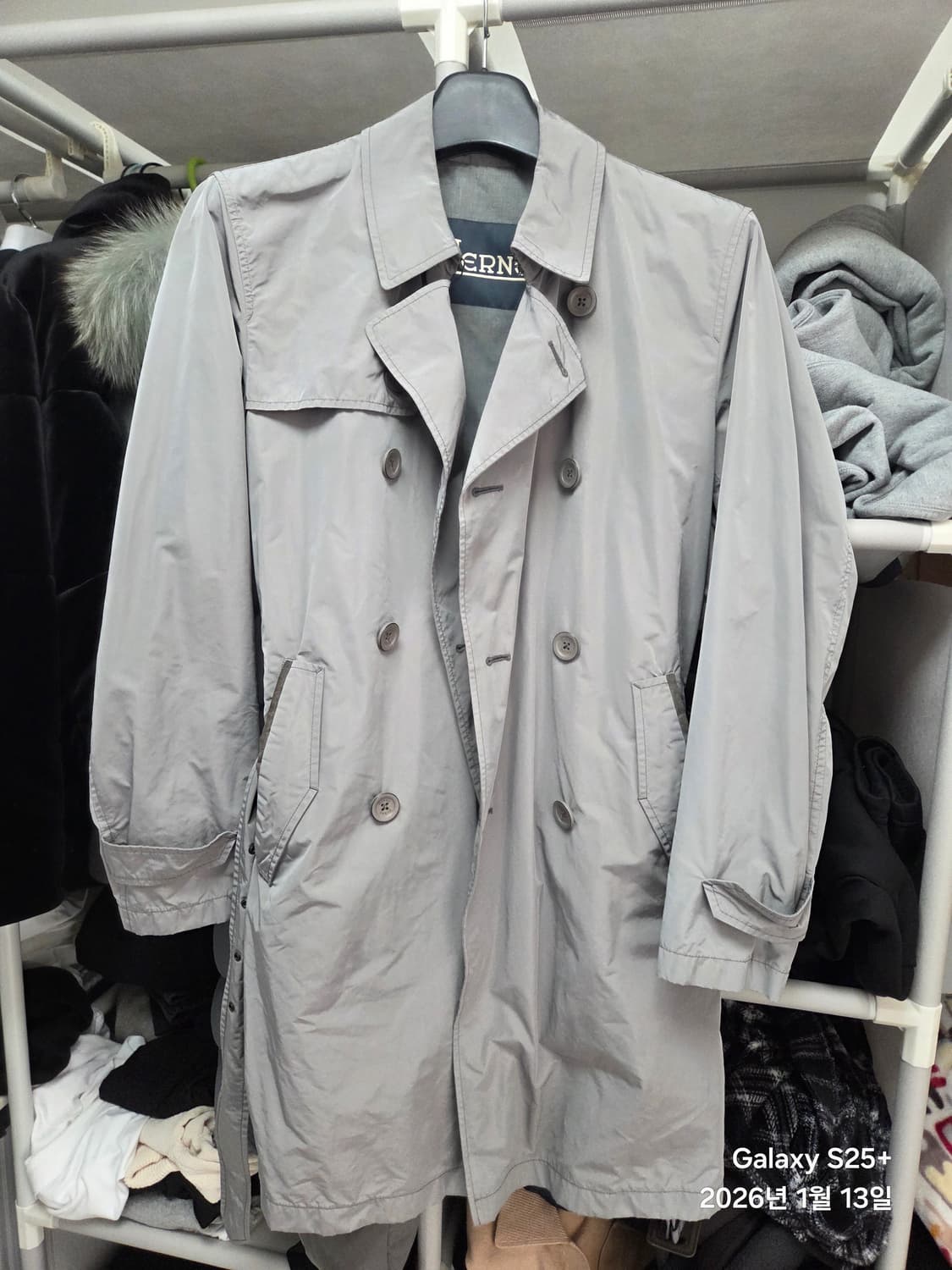 에르노 남성 트렌치코트 그레이 50사이즈 상품이미지2