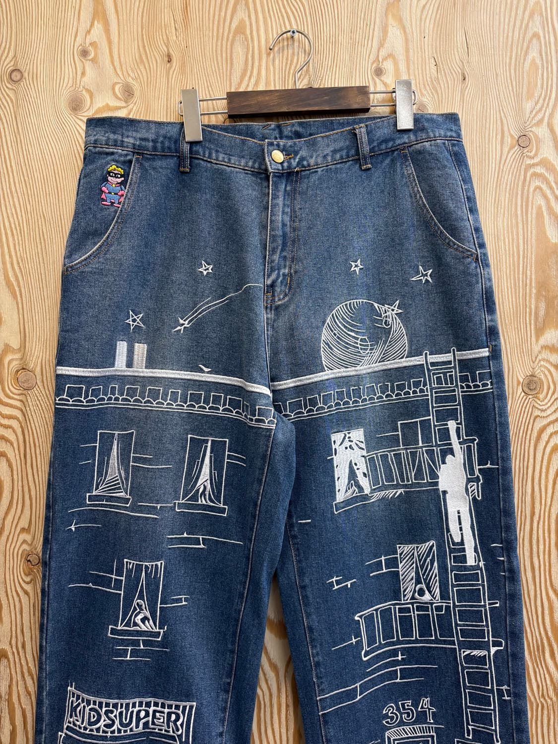 키드슈퍼스튜디오 자수 그래픽 데님팬츠 상품이미지3