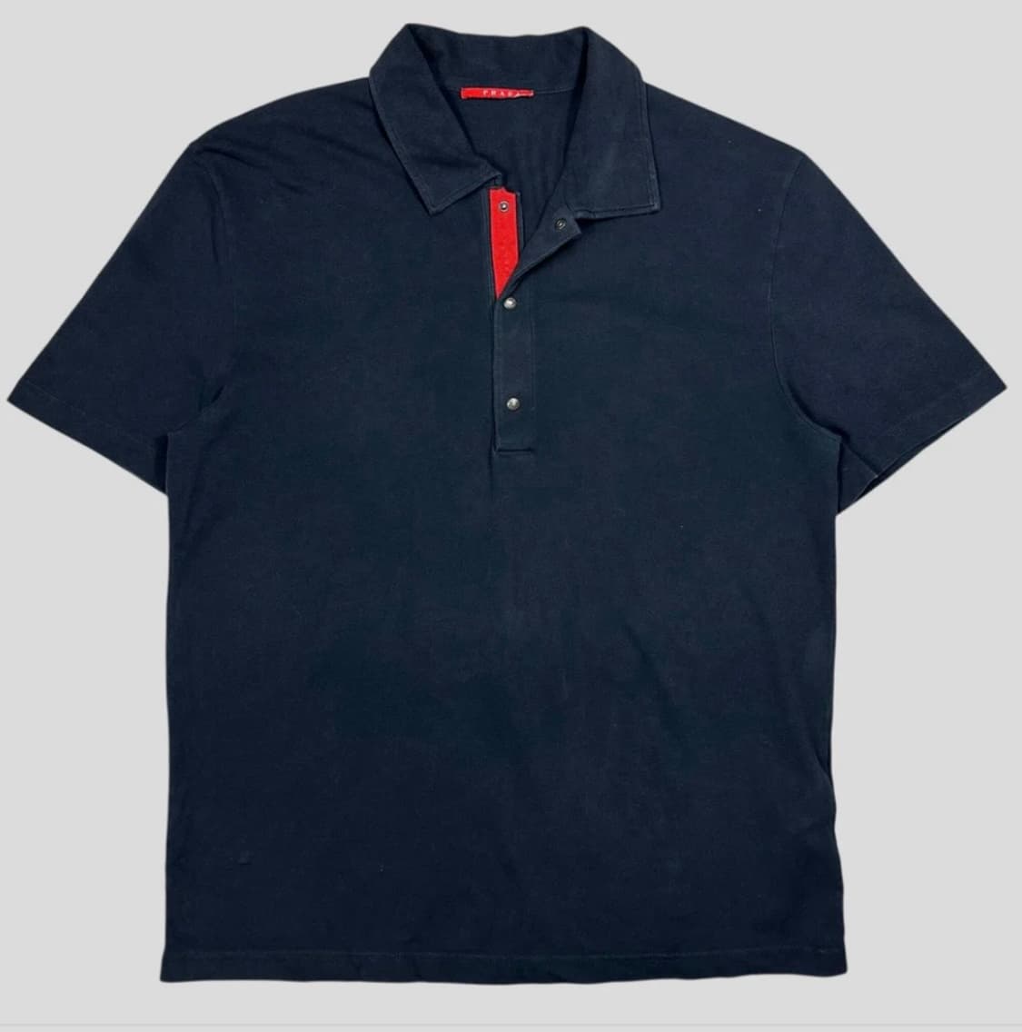Prada Sport 2007 Red Spellout Logo Polo 상품이미지1