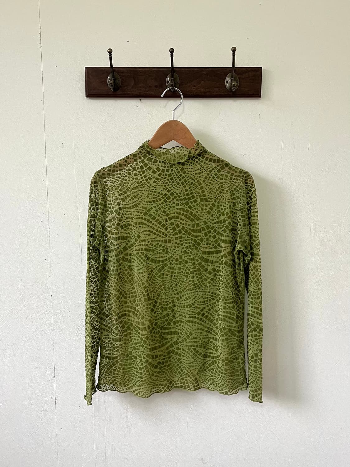 japan vtg 크로커다일 시스루 터틀넥 상품이미지1