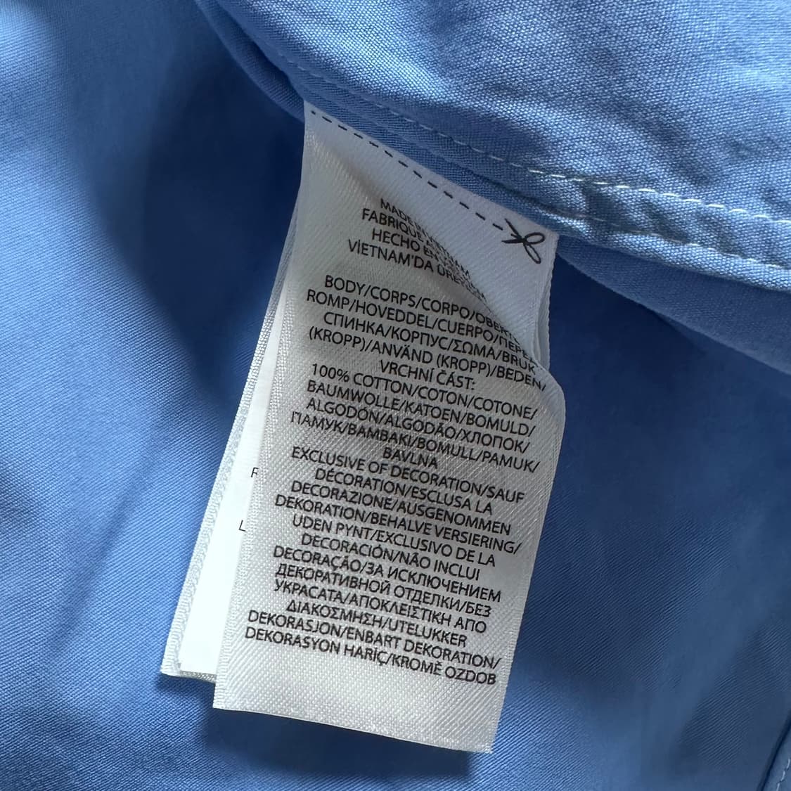 폴로 랄프로렌 블루 포플린 셔츠 상품이미지6