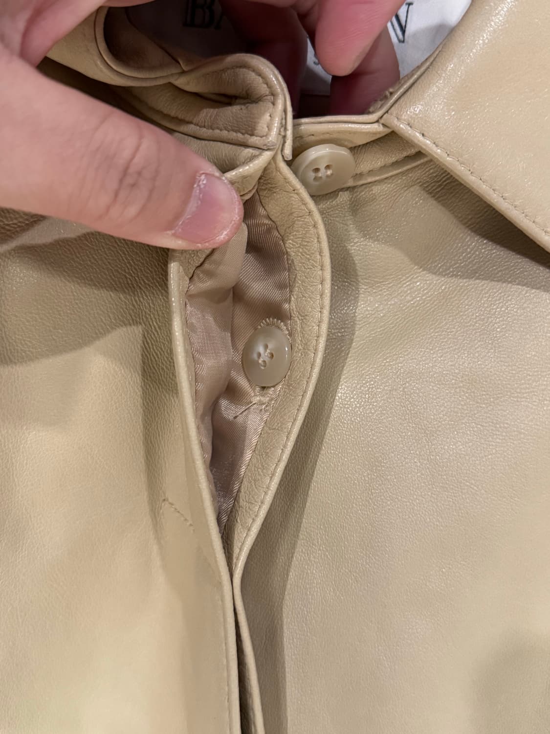 BALMAIN 발망 램스킨 싱글 가죽자켓  상품이미지4