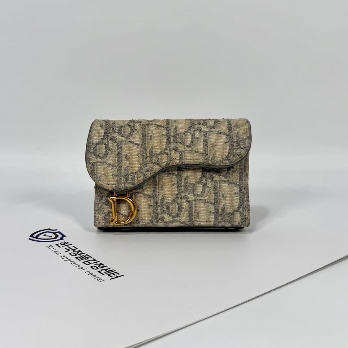 디올 오블리크 새들 플랩 카드지갑 상품이미지1