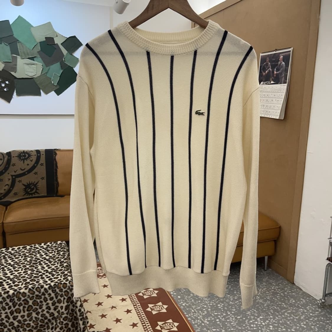 라코스테 올드스쿨 레트로 여리 스트라이프 니트 100 C08886 상품이미지3