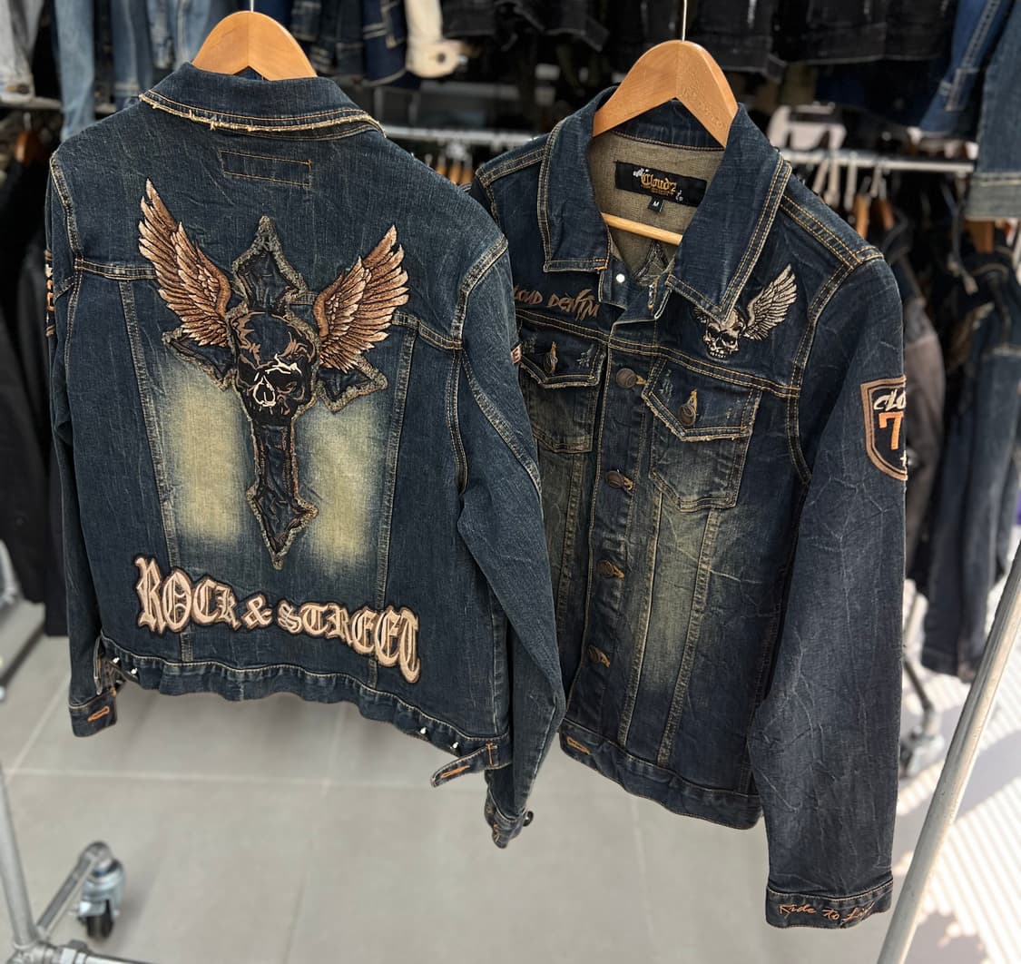 워싱자수 청자켓  상품이미지2