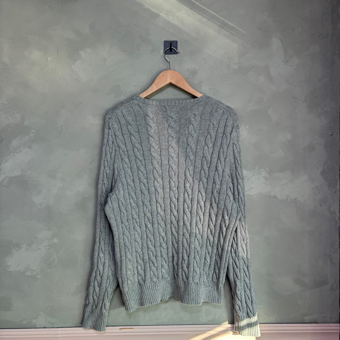 폴로 랄프로렌 꽈배기 니트 그레이 상품이미지5