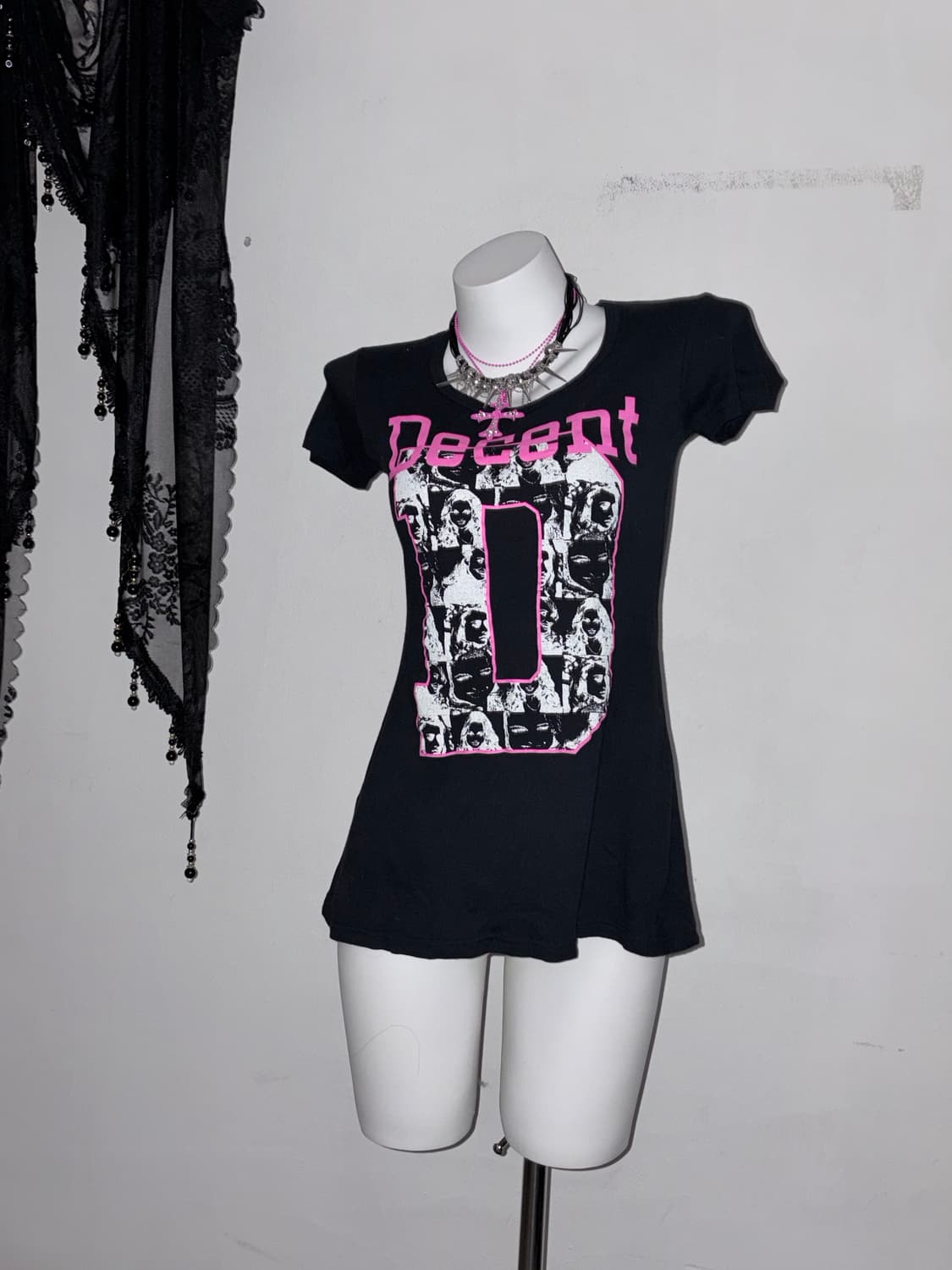 해골 스트라이프 가디건 스컬 이모키드 씬키드 emo scene 키치갸루 상품이미지6