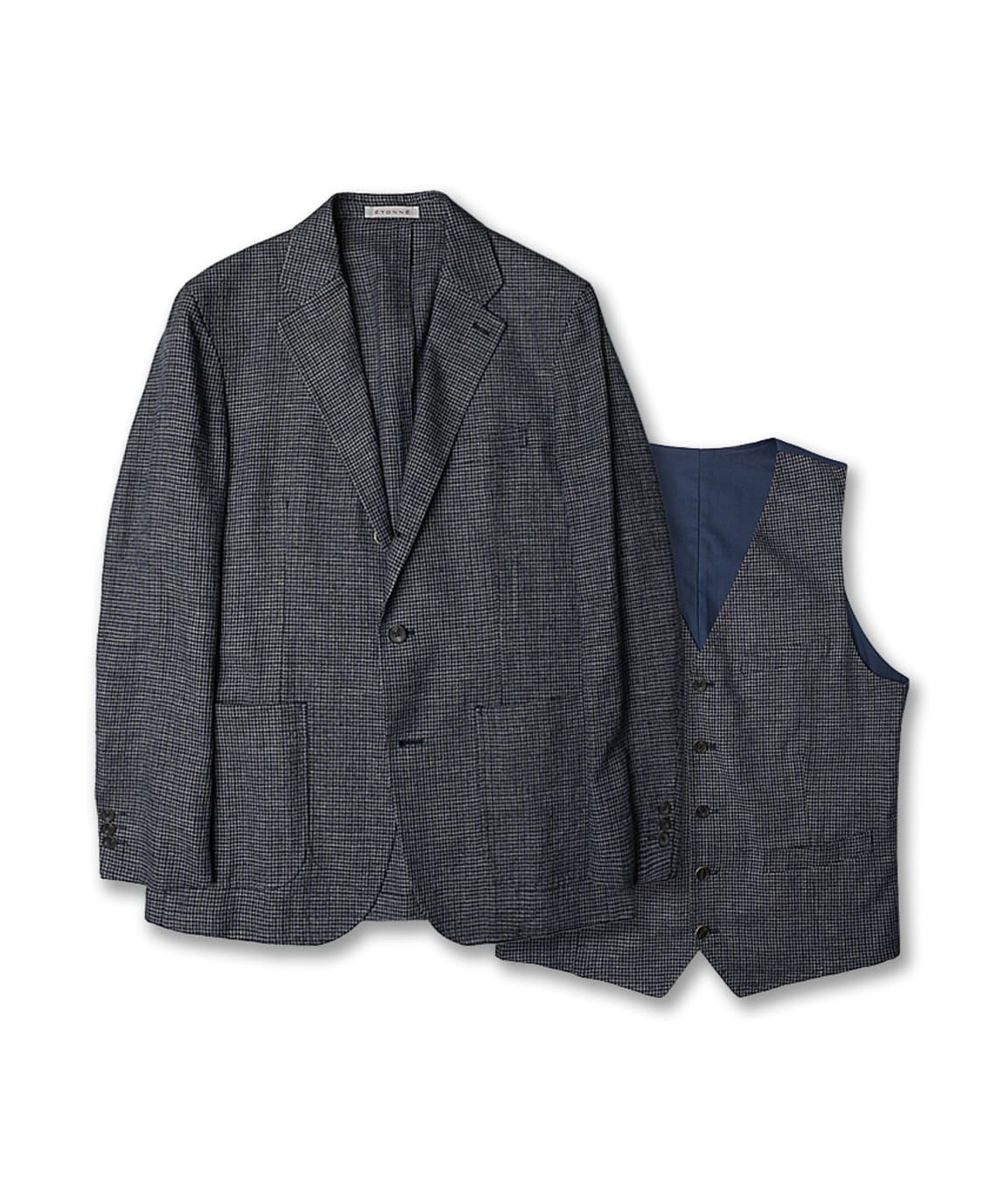 에토네 [Etonne] 스몰 체크 스포츠 자켓 & 조끼 베스트 상품이미지1