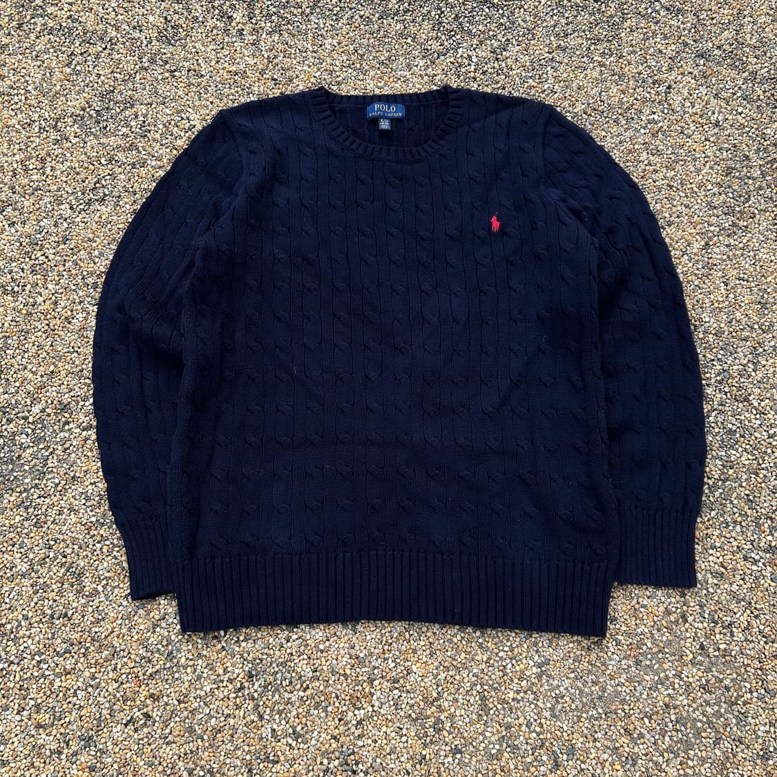 폴로 랄프로렌 네이비 케이블 니트 상품이미지1