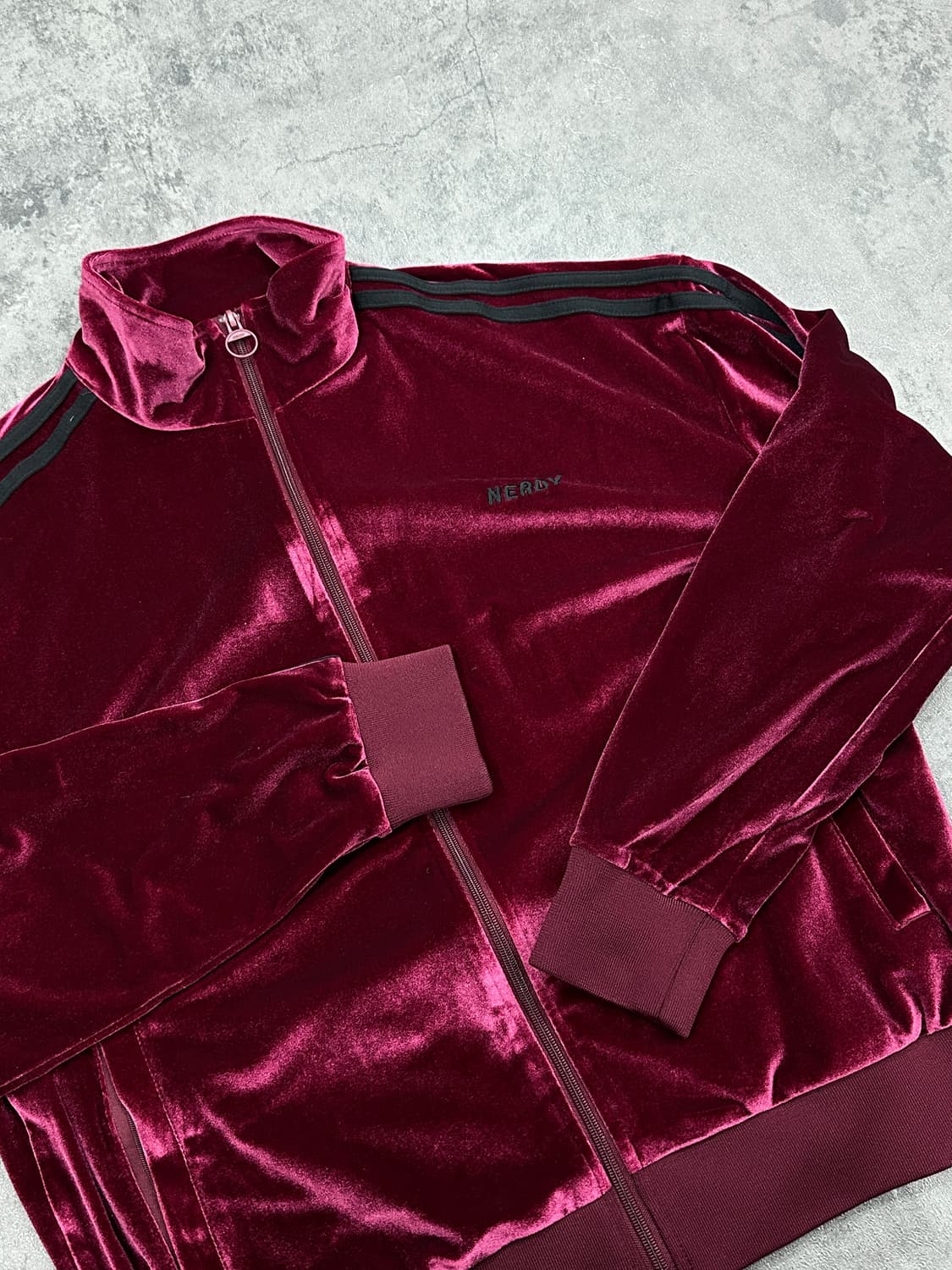 널디 벨벳 트랙 집업 상품이미지3