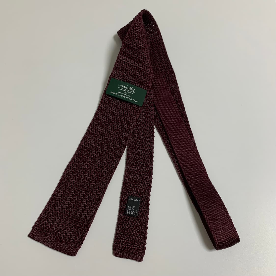 유나이티드 애로우즈 니트타이 100실크 슬림넥타이 A+등급 니키콜라보 상품이미지9