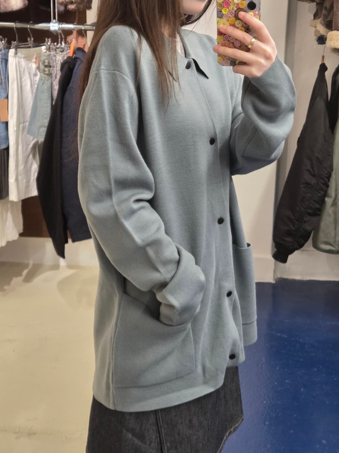 COS 코스 소라컬러 카라 가디건 상품이미지3