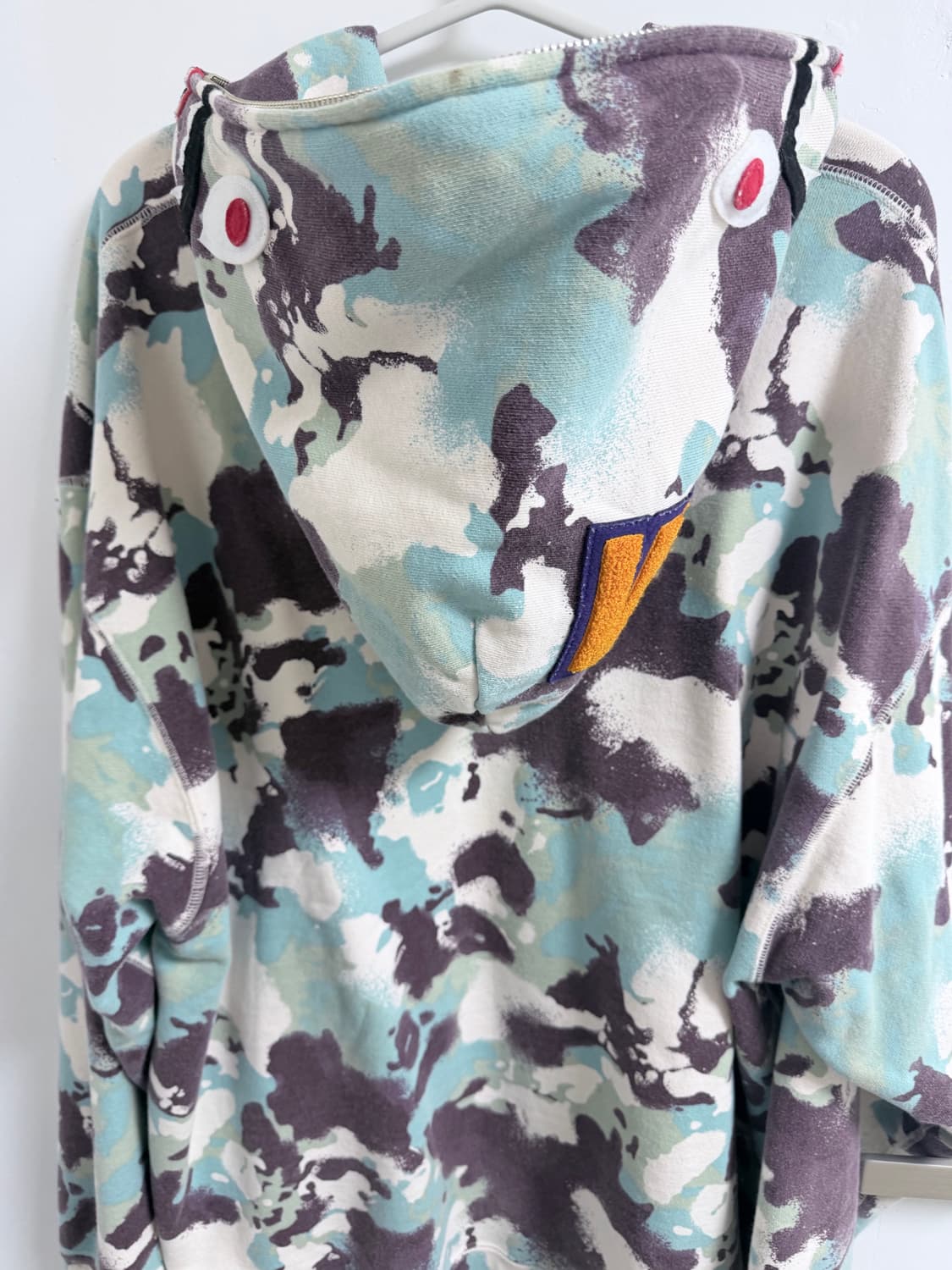 BAPE 베이프 맵 카모 샤크 릴렉스드 핏 풀 집 후드 멀티 상품이미지5