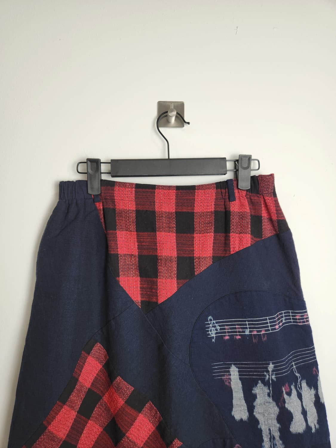 패치워크 체크 스커트 상품이미지5