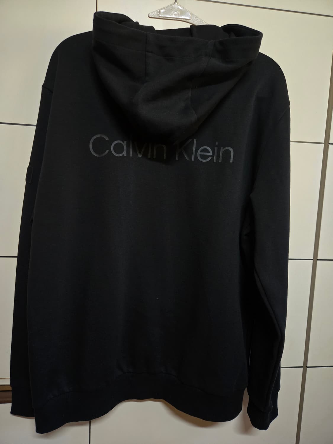캘빈클라인 남성 블랙 CK패치 후드집업 상품이미지6