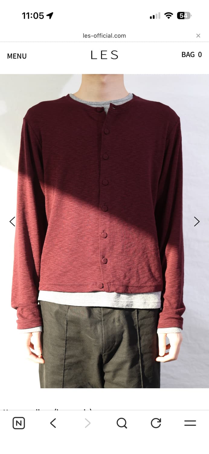Les 가디건 버건디 구해요! 상품이미지1