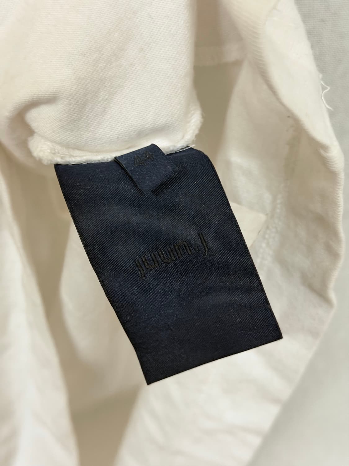 준지 커브드 자수 반팔티셔츠 44 juunj 상품이미지2