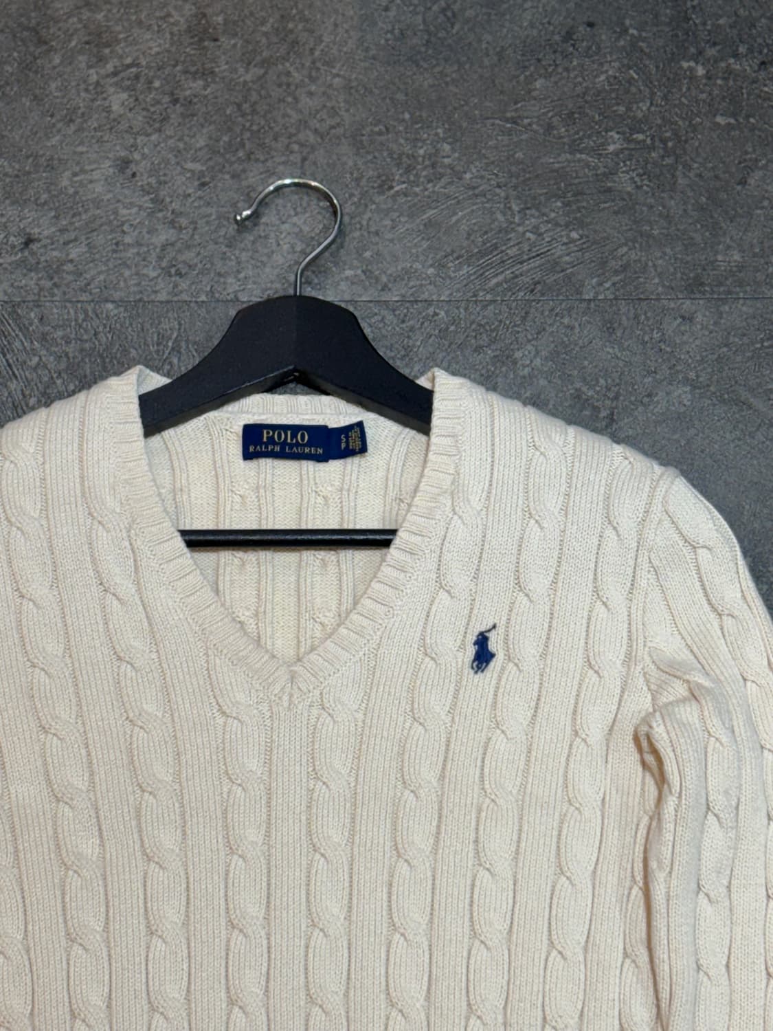 폴로 랄프로렌 케이블 꽈배기 니트 스웨터 S 상품이미지4